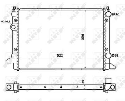 NRF  54695 Radiateur, refroidissement du moteur