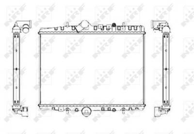 NRF Radiateur, refroidissement du moteur EASY FIT  55346