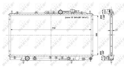 NRF Refroidisseur, batterie de traction EASY FIT  56019