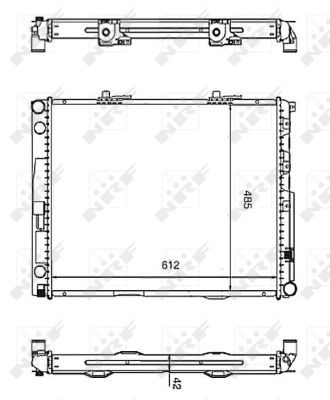 NRF  58253 Radiateur, refroidissement du moteur