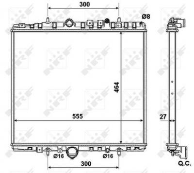 NRF  58373 Radiateur, refroidissement du moteur