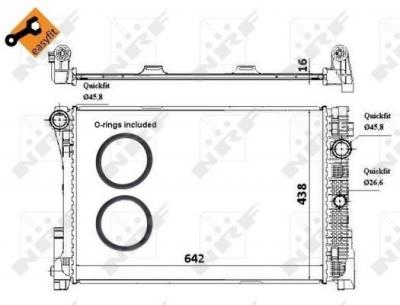 NRF  58336 Radiateur, refroidissement du moteur