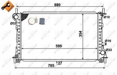 NRF  58375 Radiateur, refroidissement du moteur