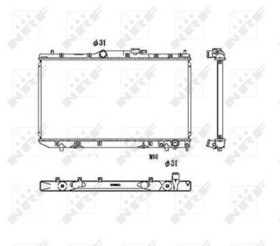NRF  53446 Radiateur, refroidissement du moteur