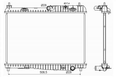 NRF  53152 Radiateur, refroidissement du moteur