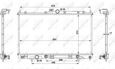NRF  53778 Radiateur, refroidissement du moteur
