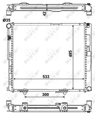 NRF  516572 Radiateur, refroidissement du moteur