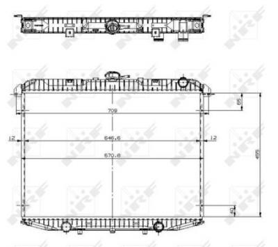 NRF  519533 Radiateur, refroidissement du moteur