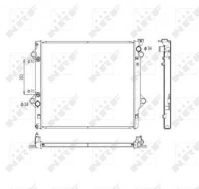 NRF  53568 Radiateur, refroidissement du moteur