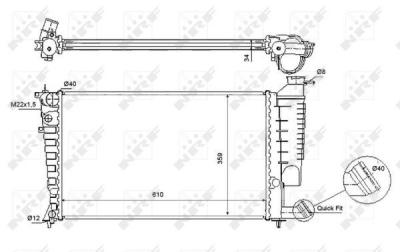 NRF  54715 Radiateur, refroidissement du moteur