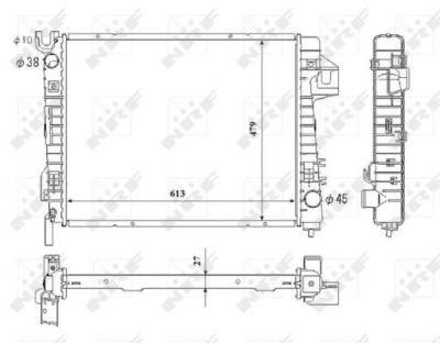 NRF  53712 Radiateur, refroidissement du moteur