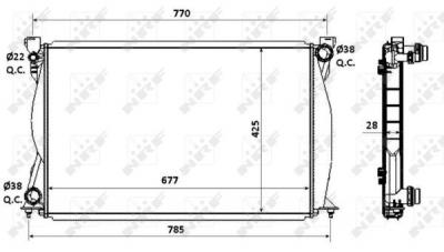 NRF  58359 Radiateur, refroidissement du moteur