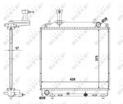 NRF Refroidisseur, batterie de traction EASY FIT  56062