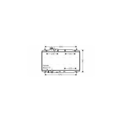 AVA QUALITY COOLING Radiateur refroidissement du moteur HD2189 