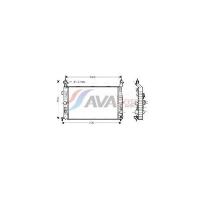AVA QUALITY COOLING Radiateur refroidissement du moteur OL2348 