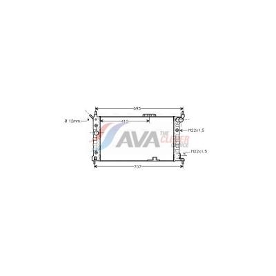 AVA QUALITY COOLING  - Radiateur de moteur OLA2169 - R&eacute;f. OLA2169