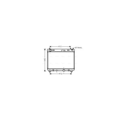 AVA QUALITY COOLING Radiateur refroidissement du moteur TO2358 