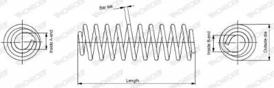 MONROE Ressort de suspension  OESpectrum SPRINGS SP3510