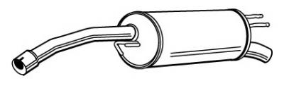 WALKER Silencieux arriere  21497 (X1)