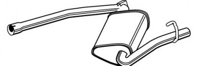WALKER  Silencieux interm&eacute;diaire 23054