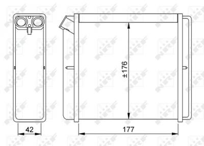NRF  Radiateur de chauffage 52219 OPEL VECTRA