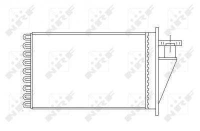 NRF Radiateur de chauffage  B.V. 53565
