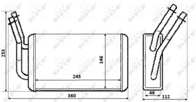 NRF Radiateur de chauffage  54230 (X1)