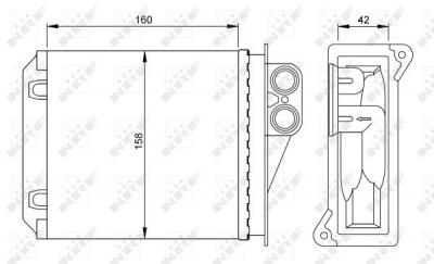 NRF Radiateur de chauffage  54236 (X1)