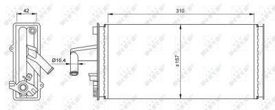 NRF Radiateur de chauffage  54259 (X1)