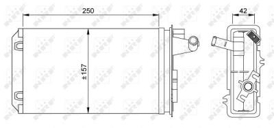 NRF Radiateur de chauffage  58637 (X1)