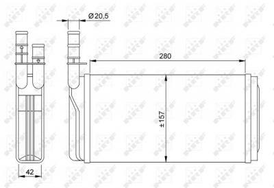 NRF Radiateur de chauffage  58931 (X1)