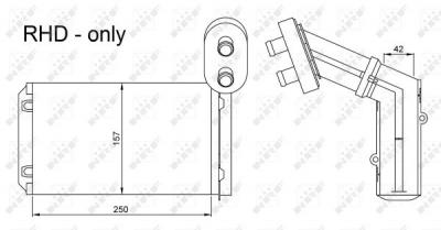 NRF Radiateur de chauffage  54253 (X1)