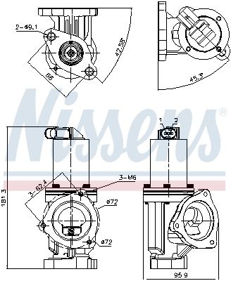NISSENS  Vanne EGR / AGR 98167