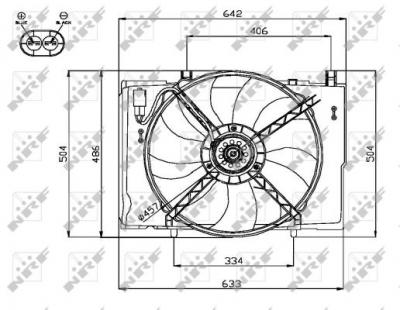 NRF Ventilateur de refroidissement du moteur  B.V. 47741