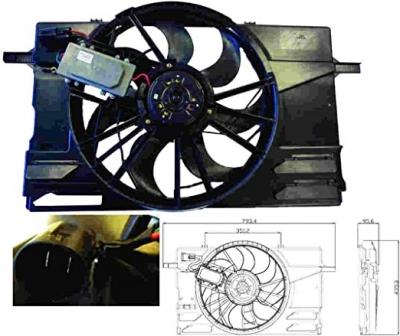 NRF Ventilateur de refroidissement du moteur  B.V. 47412