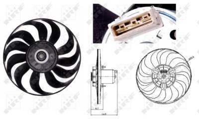NRF Ventilateur, refroidissement du moteur  47700