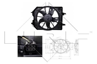 NRF Ventilateur, refroidissement du moteur  47021