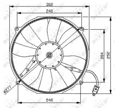 NRF Ventilateur de refroidissement du moteur  B.V. 47046