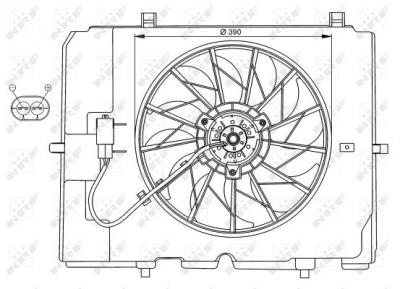 NRF Ventilateur de refroidissement du moteur  B.V. 47067