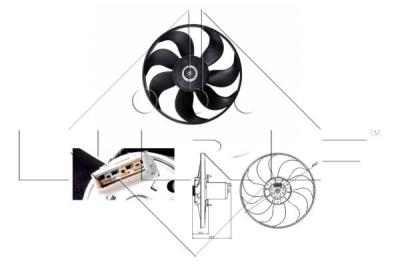 NRF Ventilateur de refroidissement du moteur  B.V. 47404
