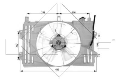 NRF Ventilateur de refroidissement du moteur  B.V. 47053