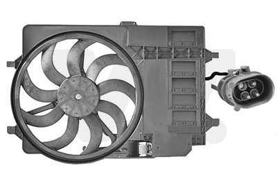 VAN WEZEL Ventilateur refroidissement du moteur 0502747 International Radiators 