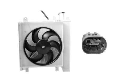 VAN WEZEL Ventilateur refroidissement du moteur 0910746 International Radiators 