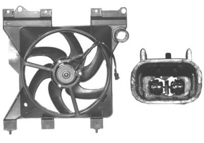 VAN WEZEL Ventilateur refroidissement du moteur 0956746 International Radiators