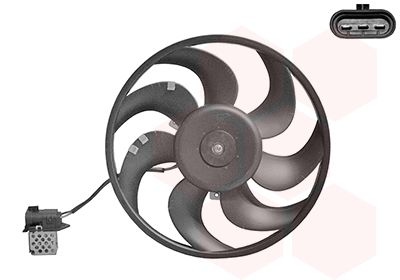 VAN WEZEL Ventilateur refroidissement du moteur 3745746 International Radiators