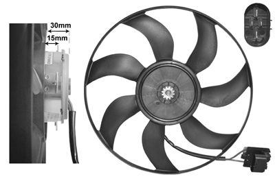 VAN WEZEL Ventilateur refroidissement du moteur 3749744 International Radiators
