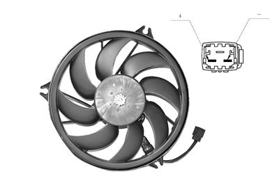 VAN WEZEL Ventilateur refroidissement du moteur 4028748 International Radiators