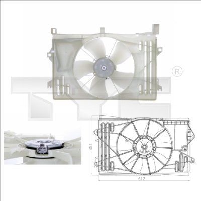 TYC Ventilateur de refroidissement du moteur  836-0013