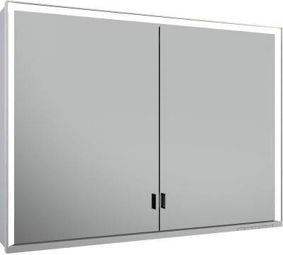 Keuco Vis pour panneau porte longue Royal Lumos 100x73x16cm, o Abl, WV, 2 portes, alu anodis&eacute; argent&eacute;