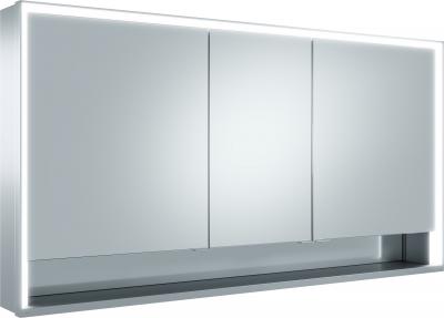 Keuco Vis &agrave; agglom&eacute;r&eacute; Portes courtes Royal Lumos 140x73x16cm, avec Abl, WV, 3 portes, si-&eacute;lox